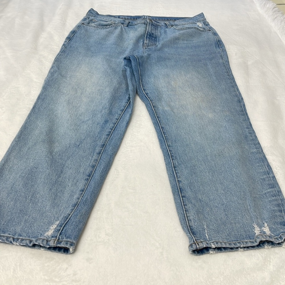 A.N.A Relaxed Blue Jeans Classic Denim WOMENS 14 HIGHEST RISE VINTAGE STRAIGHT